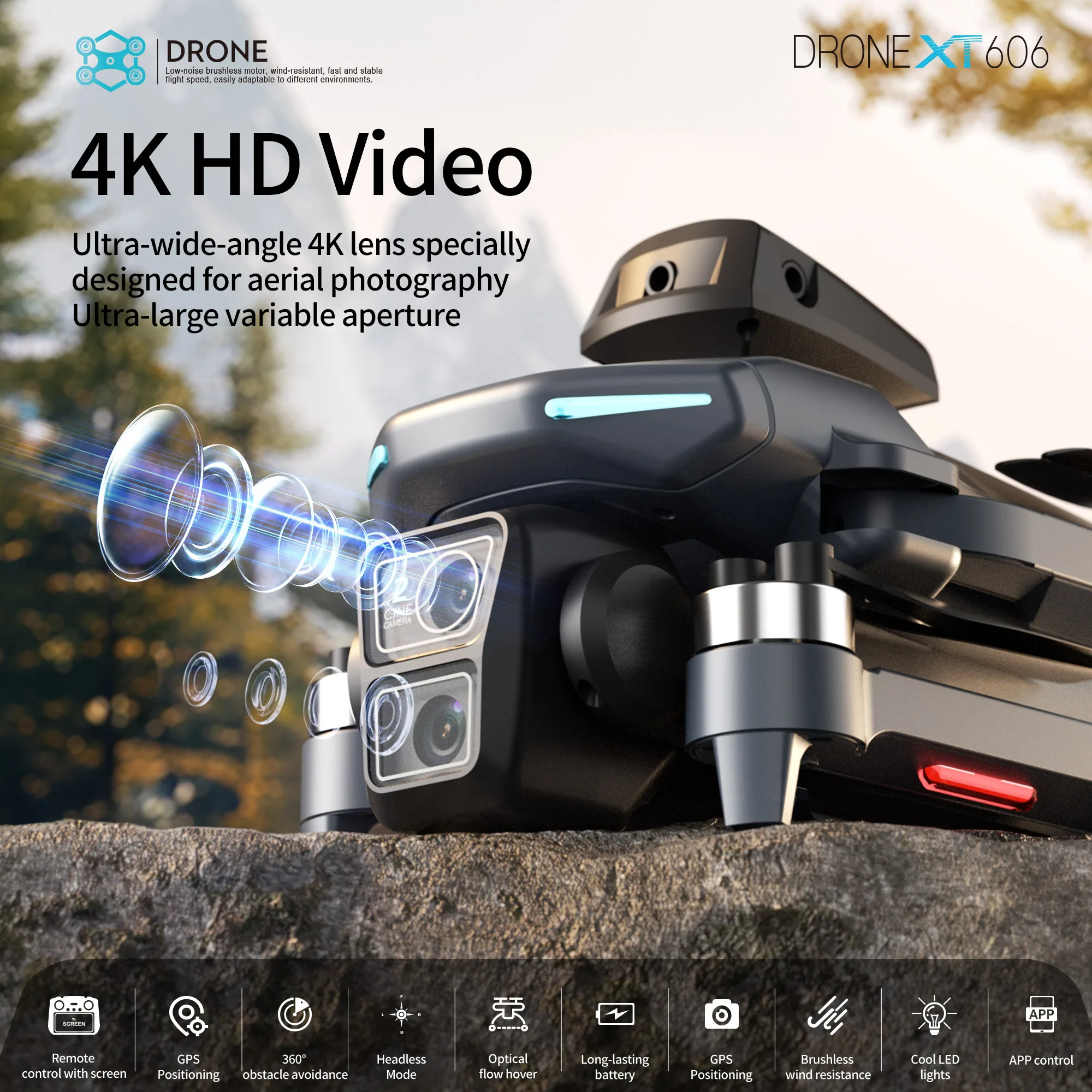 Lenovo XT606 MAX GPS Drone 4k  - Drone Kit Long Range avaliação e preço