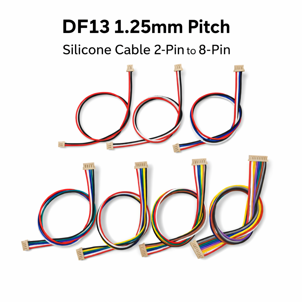 5PCS DF13 1.25mm Connector Cab - Drone Kit Hexacopter avaliação e preço