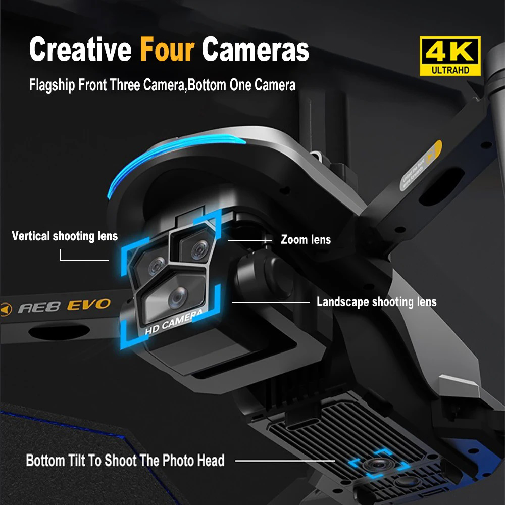 AE8 EVO Drone 4K Professional  - Drone Kit Professional avaliação e preço