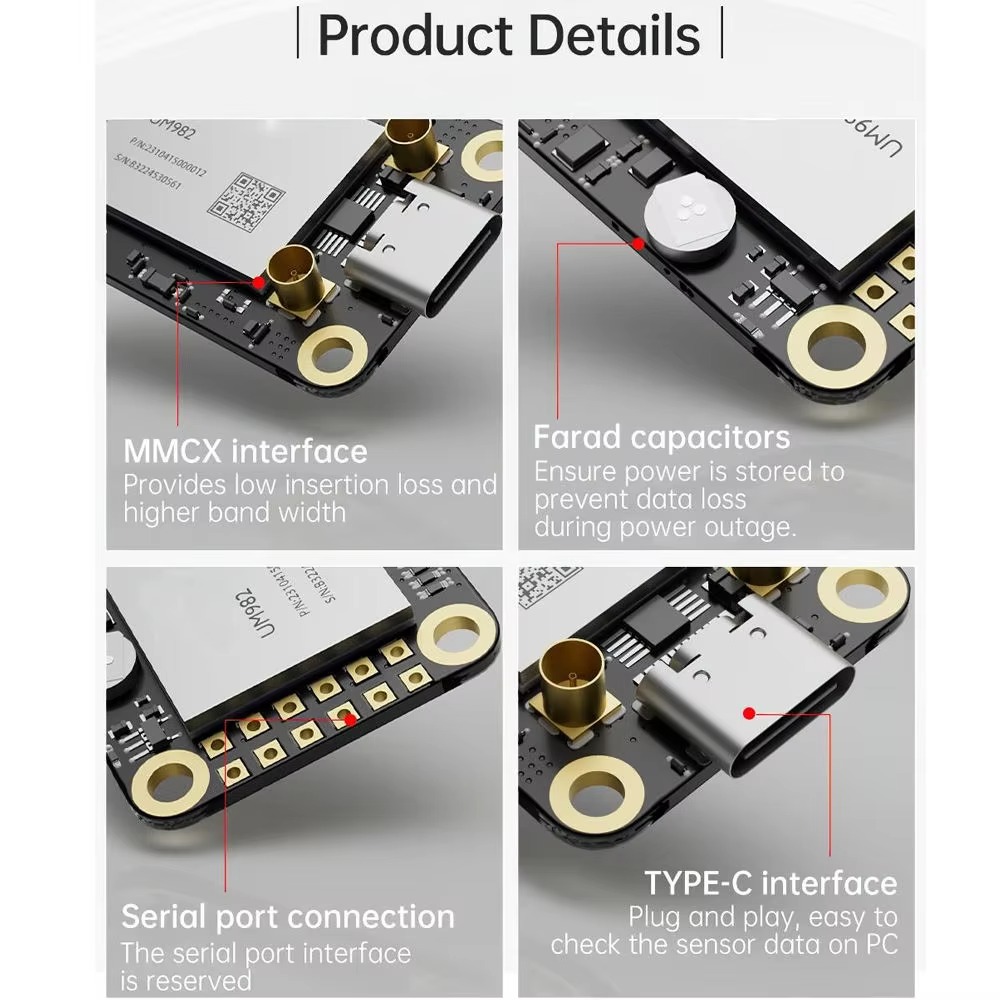 UM982 High-Precision GPS-RTK M - Drone Kit Hexacopter avaliação e preço