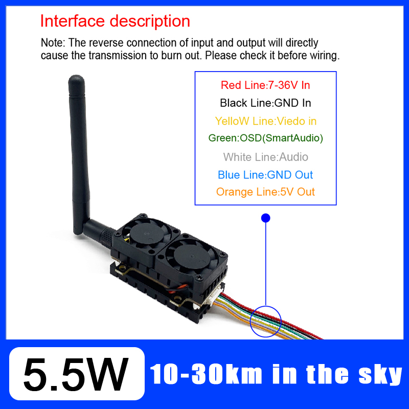 Long Range 5.8GHz 5.5W Video T - Drone Kit Long Range avaliação e preço