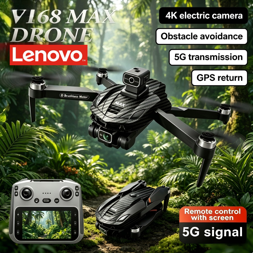 Lenovo V168 MAX 8K HD Drone 5G - Drone Kit Long Range avaliação e preço
